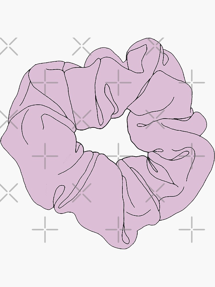 "Purple Lilac Scrunchie" Sticker by Rudi4 | Redbubble