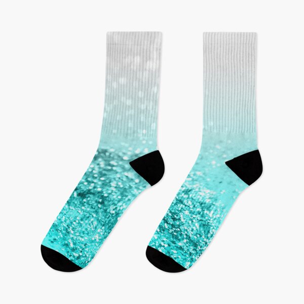 Item preview, Silver Gray Aqua Teal Ocean Glam #1 (Photo of Glitter Only - Not Reflective) designed and sold by Anita's & Bella's Art.