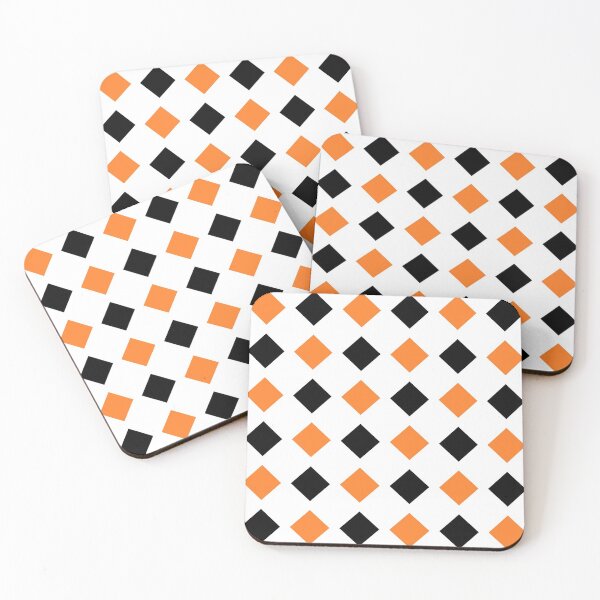 Item preview, Orange and Black Diamonds   designed and sold by lornakay.