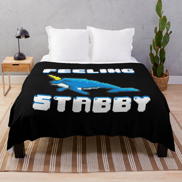 Item preview, Adorable Feeling Stabby 8-Bit Narwhal Funny Whale designed and sold by perfectpresents.