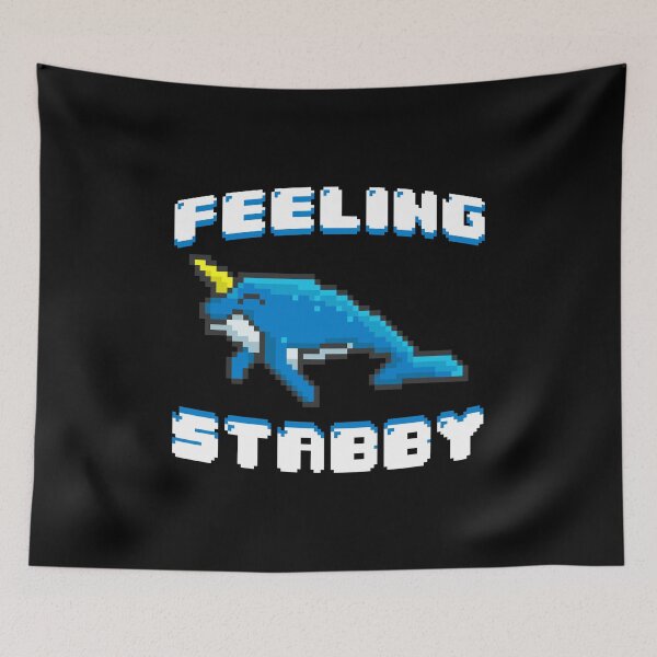 Item preview, Adorable Feeling Stabby 8-Bit Narwhal Funny Whale designed and sold by perfectpresents.