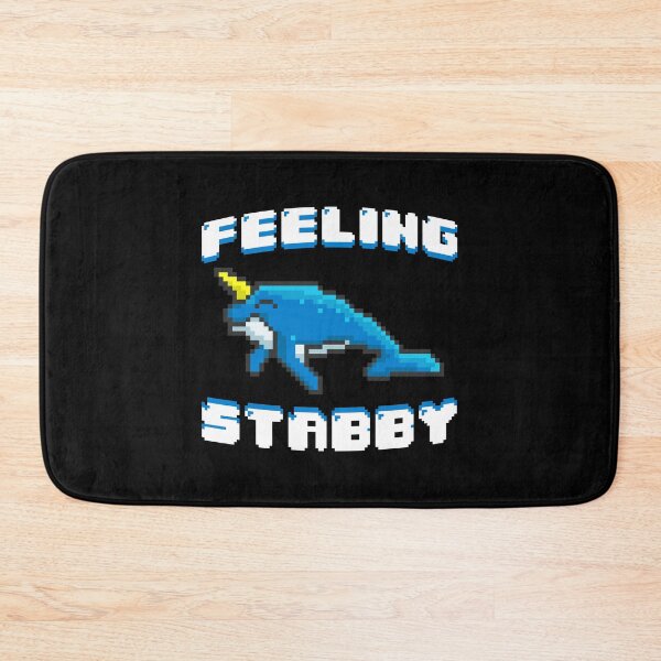 Item preview, Adorable Feeling Stabby 8-Bit Narwhal Funny Whale designed and sold by perfectpresents.