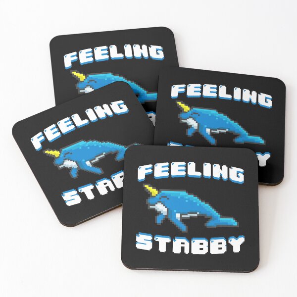 Item preview, Adorable Feeling Stabby 8-Bit Narwhal Funny Whale designed and sold by perfectpresents.