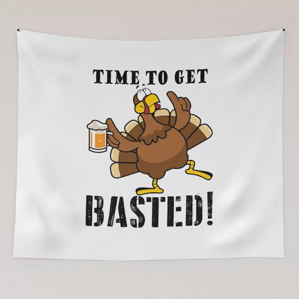 Item preview, Time to Get Basted Funny Turkey Beer mug thanksgiving gift designed and sold by hadleydesigns.