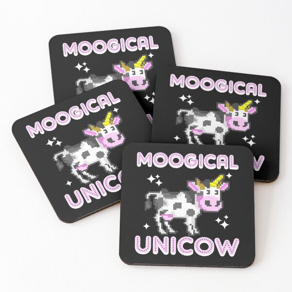 Item preview, 8-Bit Moogical Unicow Cute Magical Unicorn Cow designed and sold by perfectpresents.