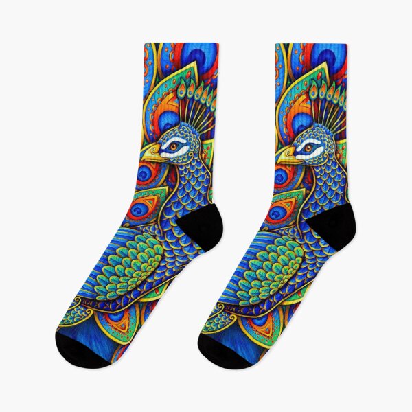 Item preview, Colorful Paisley Peacock Rainbow Bird designed and sold by Rebecca Wang.