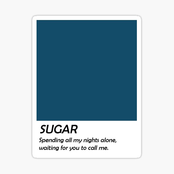 Item preview, SUGAR Pantone designed and sold by Kool Stickers.