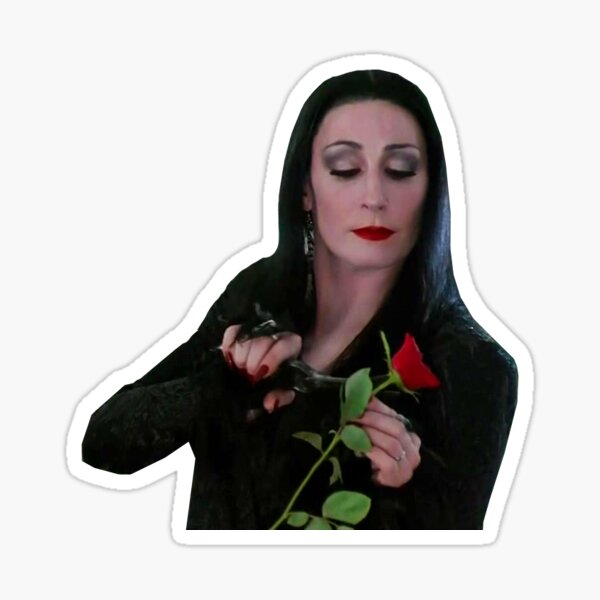 Family morticia cutting roses addams Women's Addams