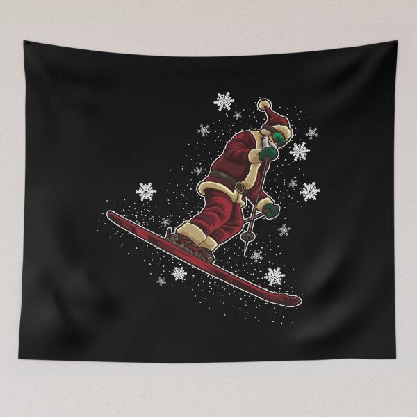 Item preview, Skiing Santa Claus - Winter Sports Holiday designed and sold by anziehend.