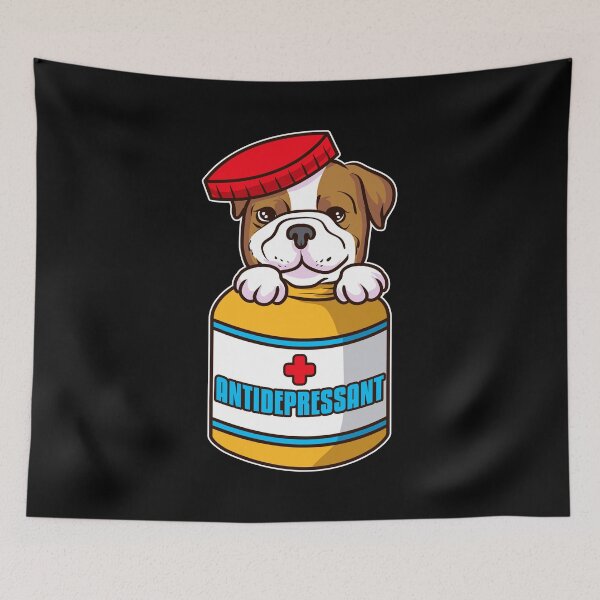 Item preview, Adorable Dog Antidepressant Pets Fix Depression designed and sold by perfectpresents.