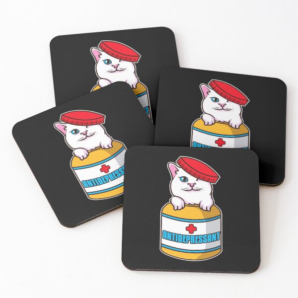 Item preview, Adorable Cat Antidepressant Pets Fix Depression designed and sold by perfectpresents.