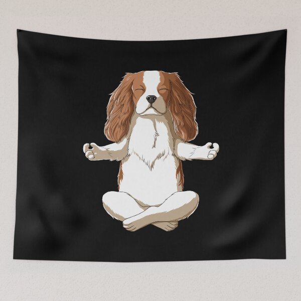 Item preview, Yoga Cavalier King Charles Spaniel designed and sold by alwe-designs.