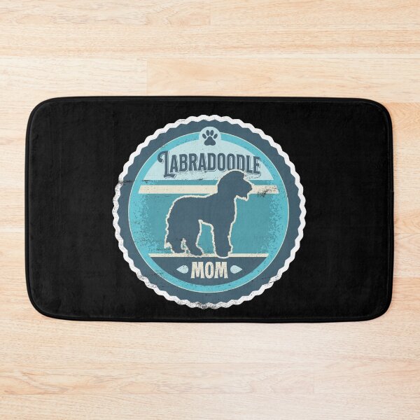 Artikelvorschau, Labradoodle-Mutter - beunruhigtes Labradoodle-Schattenbild-Design entworfen und verkauft von DoggyStyles.