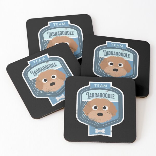 Item preview, Team Labradoodle - Distressed Labradoodle Beer Label Design designed and sold by DoggyStyles.