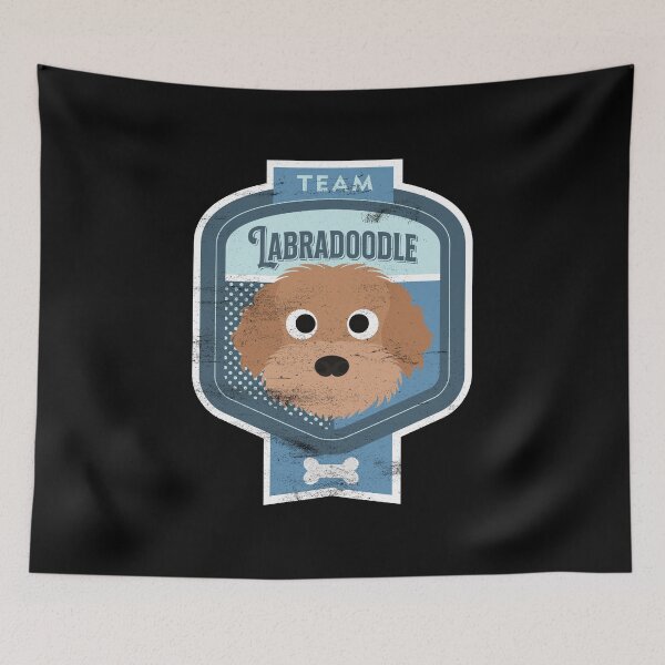 Item preview, Team Labradoodle - Distressed Labradoodle Beer Label Design designed and sold by DoggyStyles.