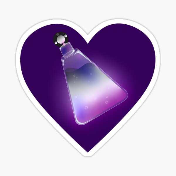 Asexual Pride Potion Sticker By Metallicwings15 Redbubble