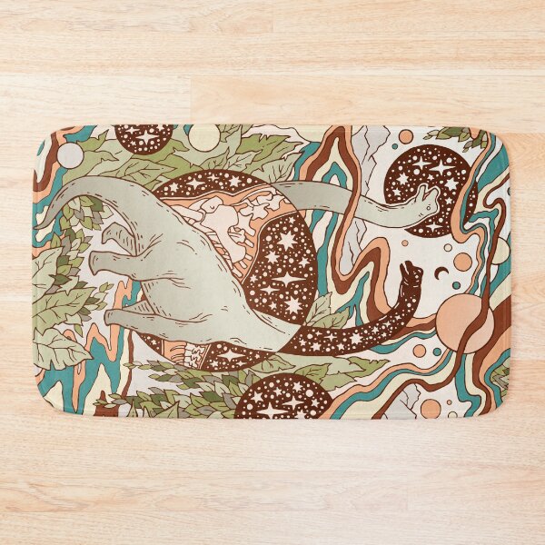 Item preview, Jurassic Portal | Retro Rainbow Palette | Dinosaur Science Fiction Art designed and sold by OMEGAFAUNA.