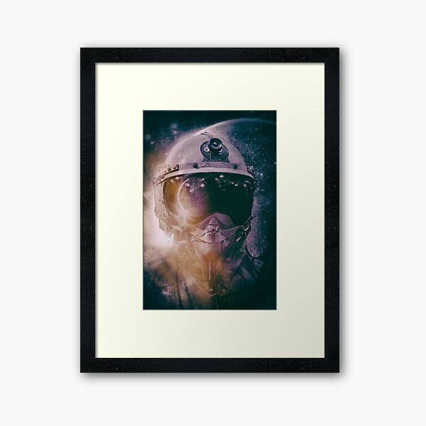 Mysterious Space Man Framed Art Print