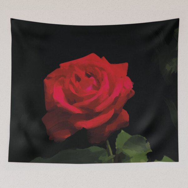 Item preview, Beautiful red rose with dark background designed and sold by Guardi71.