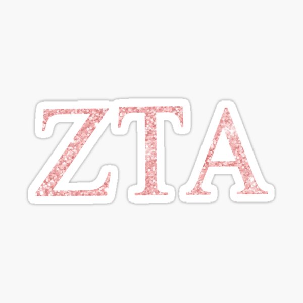 pink glitter ZTA Sticker
