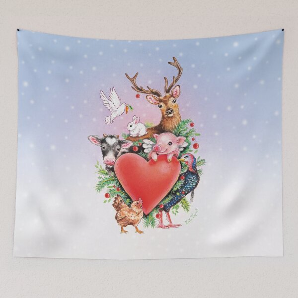 Item preview, Xmas heart by Maria Tiqwah designed and sold by Maria Tiqwah.