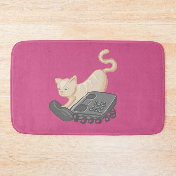 Item preview, Cat with Office Phone designed and sold by danielleartsy.