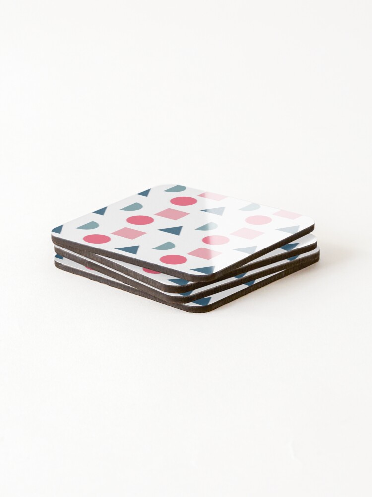 Thumbnail 4 of 5, Coasters (Set of 4), Colorful Geometric Pattern designed and sold by deecdee.