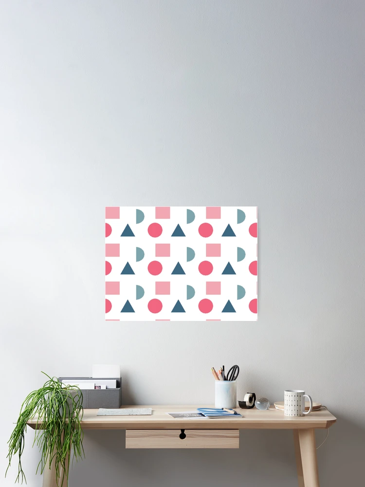 Thumbnail 2 of 3, Poster, Colorful Geometric Pattern designed and sold by Poetic Patterns Studio.