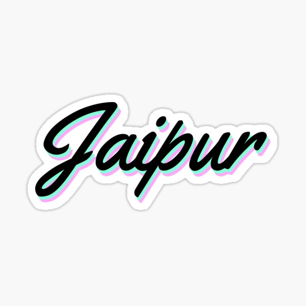 "Jaipur" Sticker by poppingcandy Redbubble
