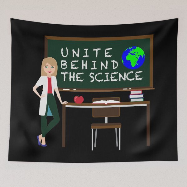 Item preview, Unite behind the science climate change demand gift science woman designed and sold by Maljonic.