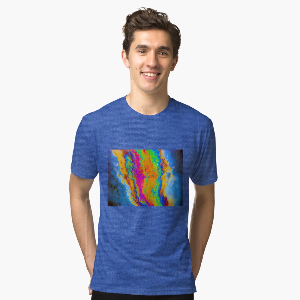 Tie Dye Oil Slick On Water T Shirt By Dm Photography Redbubble