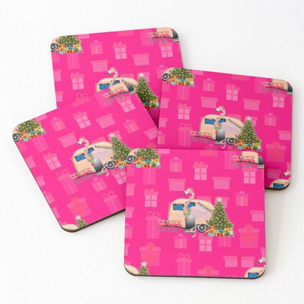 Item preview, ugly christmas flamingo trailer xmas designed and sold by Gossip Rag.