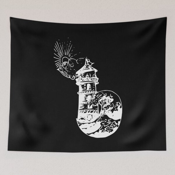 Item preview, Lighthouse storm wave designed and sold by TShirtsByMs.