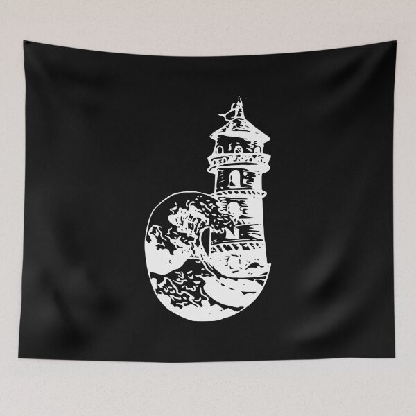 Item preview, Lighthouse storm wave designed and sold by TShirtsByMs.