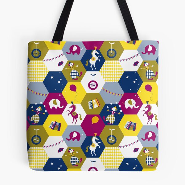 Item preview, Hexagon Circus - purple-olive-yellow designed and sold by kobyakov.