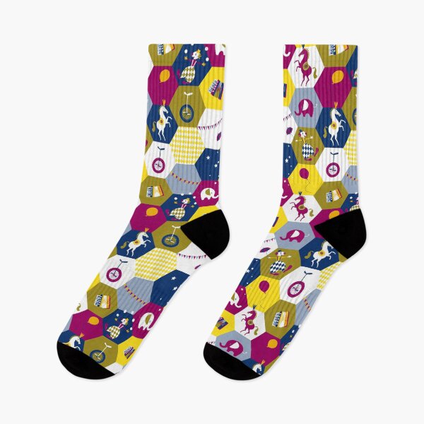 Item preview, Hexagon Circus - purple-olive-yellow designed and sold by kobyakov.