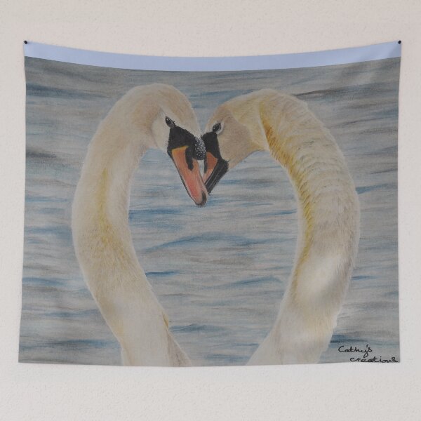 Item preview, Swan loveheart designed and sold by cathyscreations.