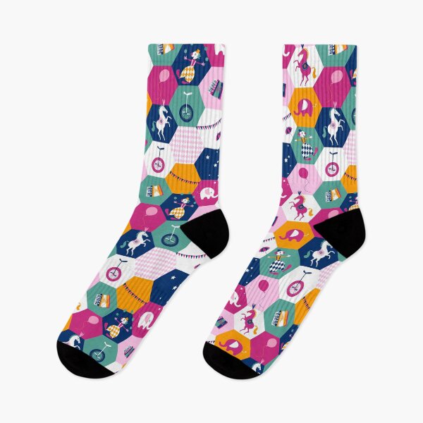 Item preview, Hexagon Circus - pink designed and sold by kobyakov.