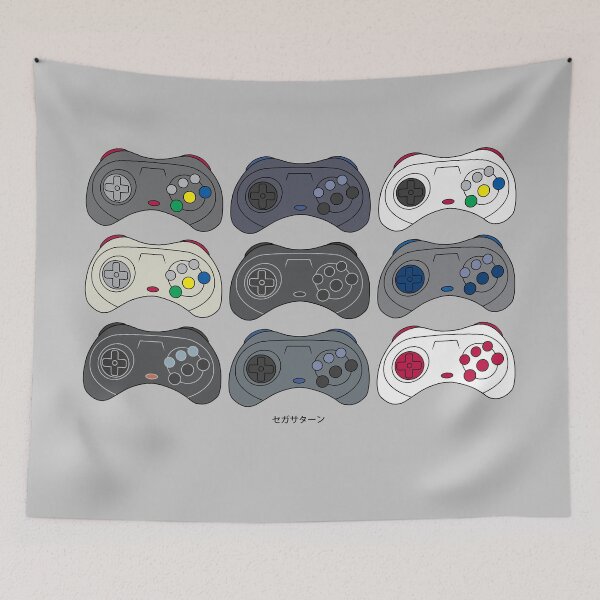 Item preview, Sega Saturn Japanese Controller T-Shirt - Inspired by Japanese Saturn  designed and sold by Rev-Level.