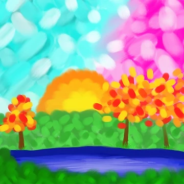 Artwork thumbnail, Fall Sunrise by Lauren McMillan