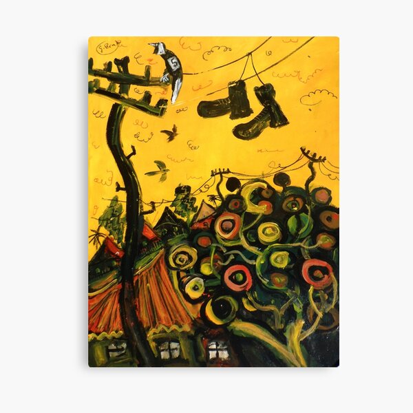 'shoes over the powerline' Canvas Print