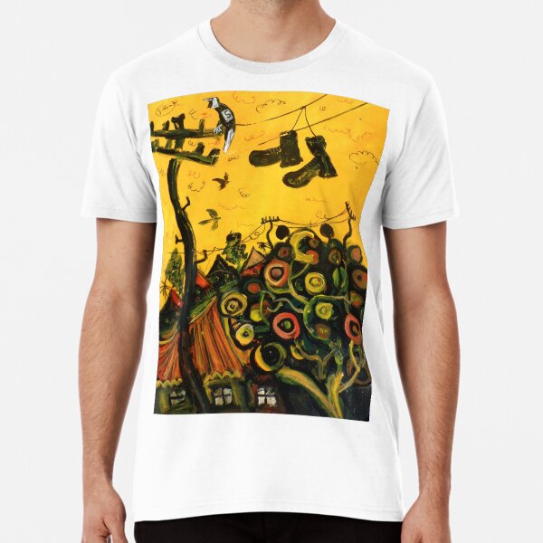 'shoes over the powerline' Premium T-Shirt