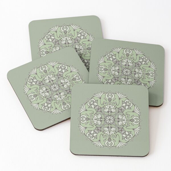 Item preview, Lotus Mandala - Sage Green designed and sold by Olooriel.