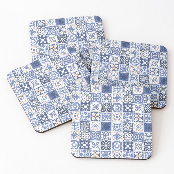 Blue Portuguese Tile Coasters (Set of 4)