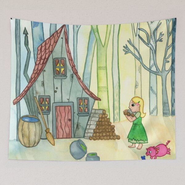 Item preview, House in the Woods designed and sold by Niina  Niskanen.