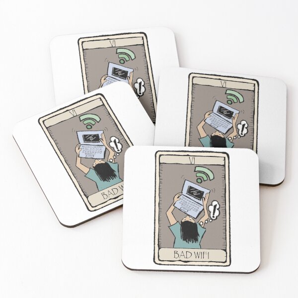 Item preview, Office Tarot - Series 1 - Bad Wifi designed and sold by Quick Brown Fox Canada.