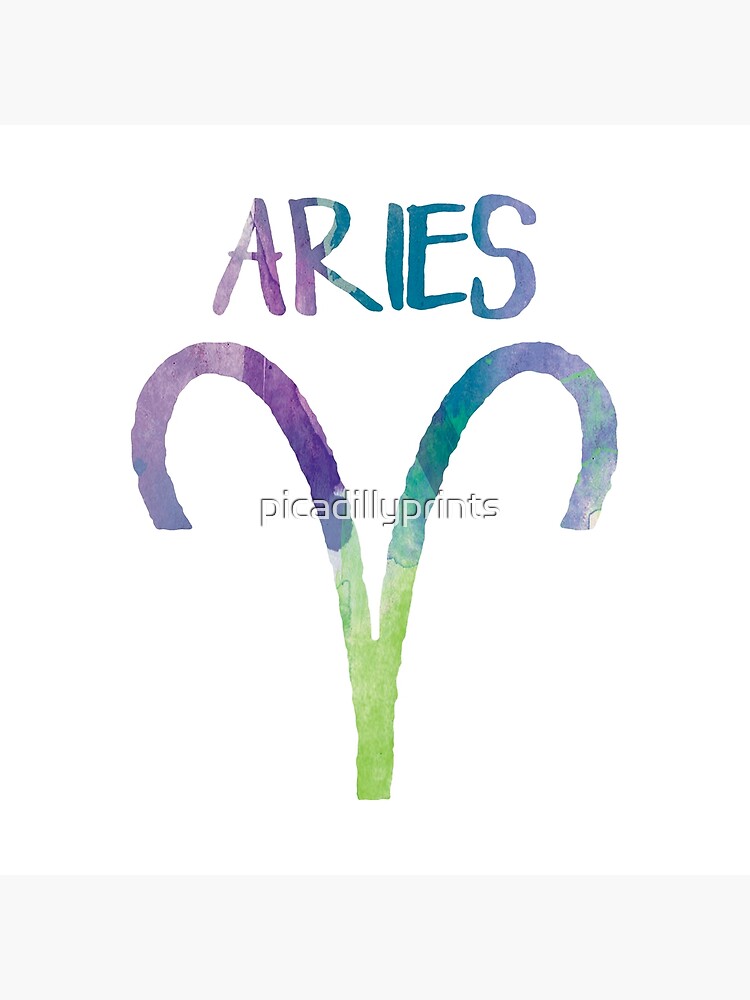 "Aries Zodiac Symbol Astrology Fire Sign" Poster By Picadillyprints ...