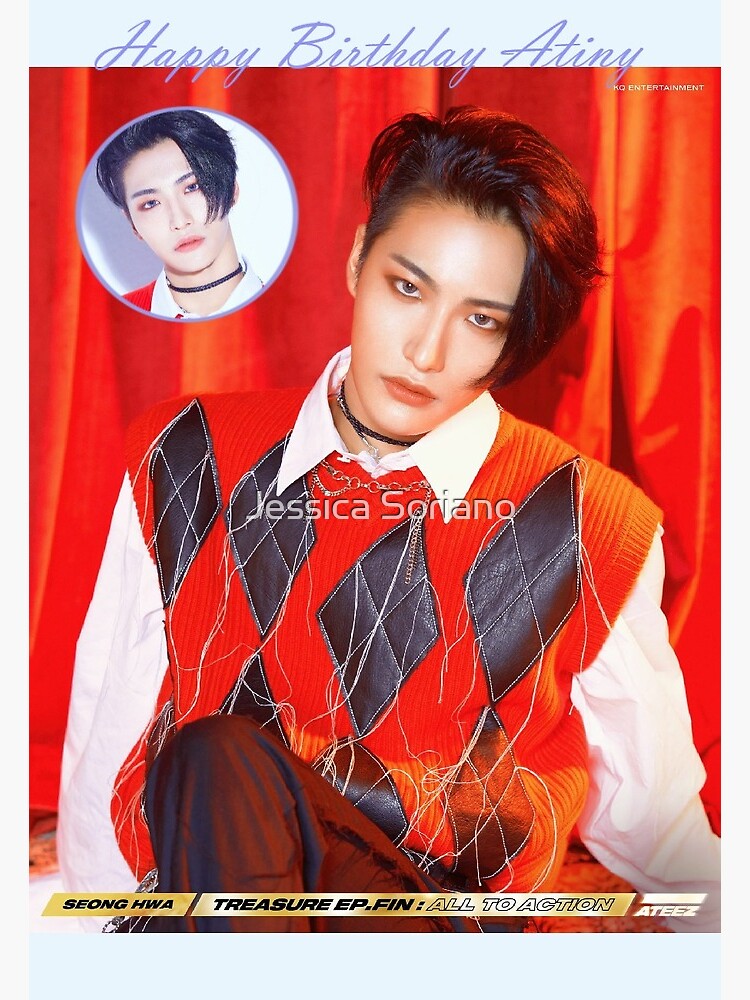 ATEEZ Seonghwa All to Action WonderlandBirthday Card