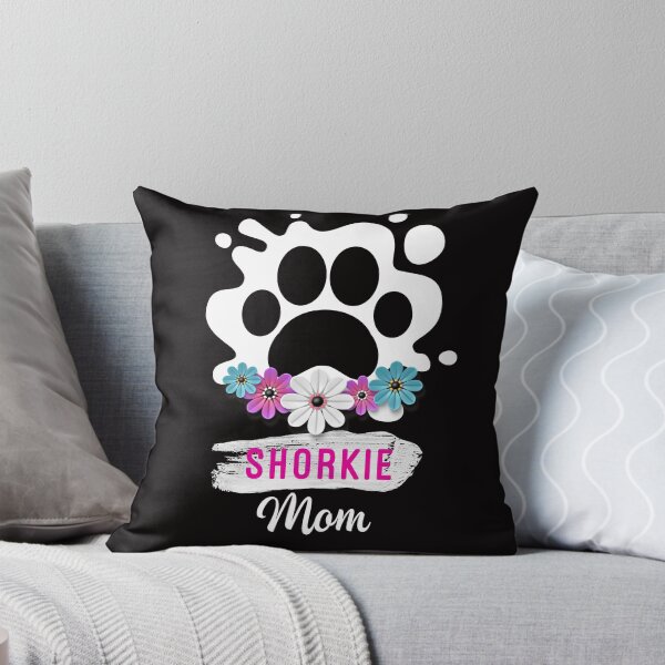 Item preview, Cute Shorkie Dog Mom With Flowers and Dog Paw designed and sold by monicacarr.