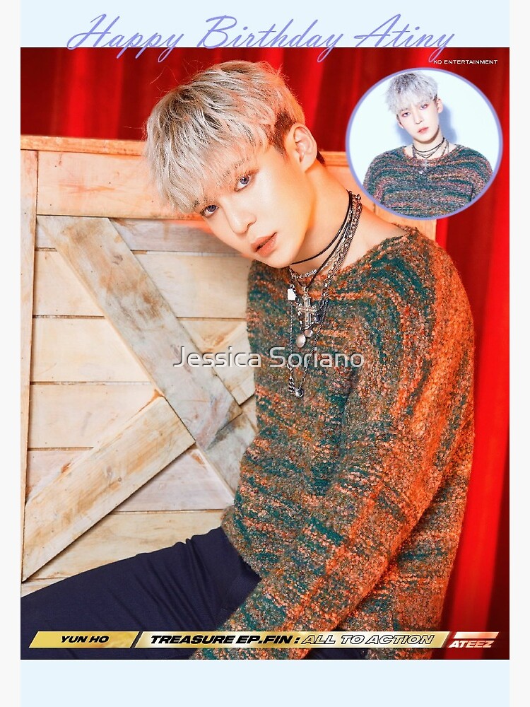 ATEEZ Yunho All to Action Wonderland Birthday Card | Greeting Card